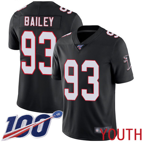 Atlanta Falcons Limited Black Youth Allen Bailey Alternate Jersey NFL Football 93 100th Season Vapor Untouchable